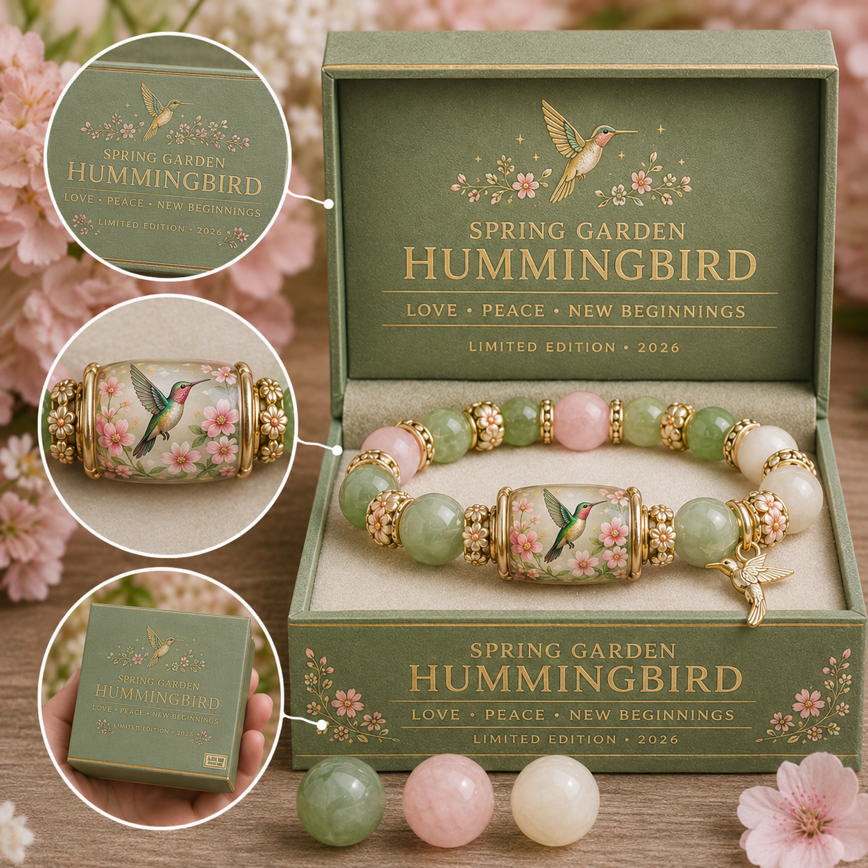🌿 Love. Peace & Spring Blessings 💖 | 2026 Limited Edition Bracelet - Only 8 Left