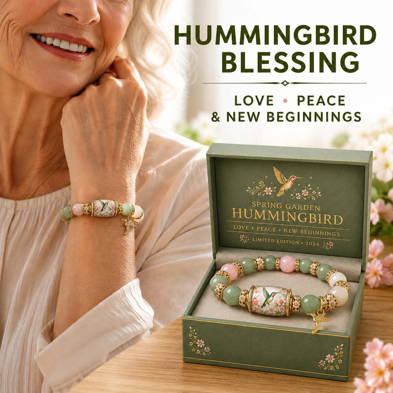 🌿 Love. Peace & Spring Blessings 💖 | 2026 Limited Edition Bracelet - Only 8 Left