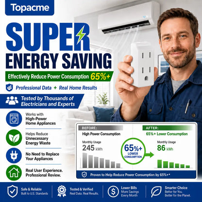 Topacme® Smart Energy Saving Outlet Adapter