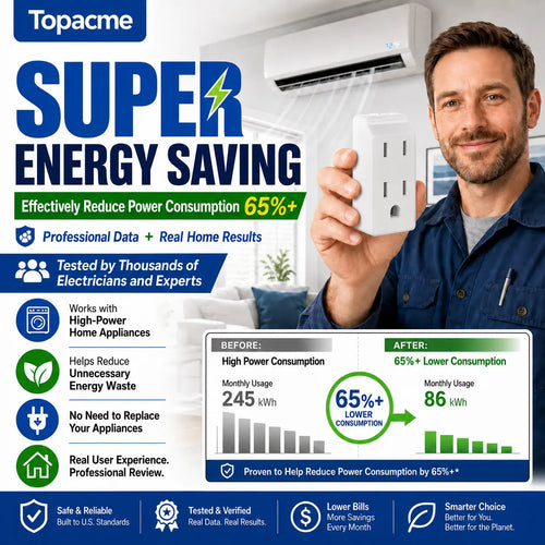 Topacme® Smart Energy Saving Outlet Adapter