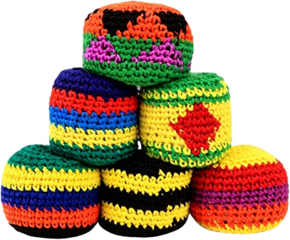 Hacky Balls. Handmade Knitted Footbag Sack 2026 Upgraded Assorted Foot Bag
