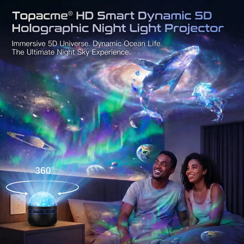 🇺🇸Official U.S. Store | Topacme® 360° Night Light Projector - Smart Holographic Star Projector🌌