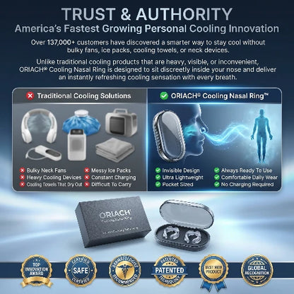 Oriach® Cooling Nasal Ring — Revolutionary Cooling Comfort With Every Breath